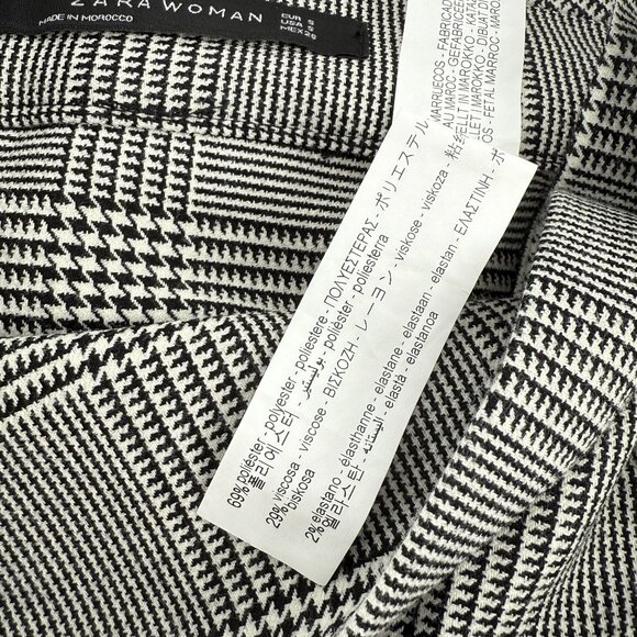 Zara Woman Plaid High-Waisted Pencil Skirt Size S - Picture 5 of 14